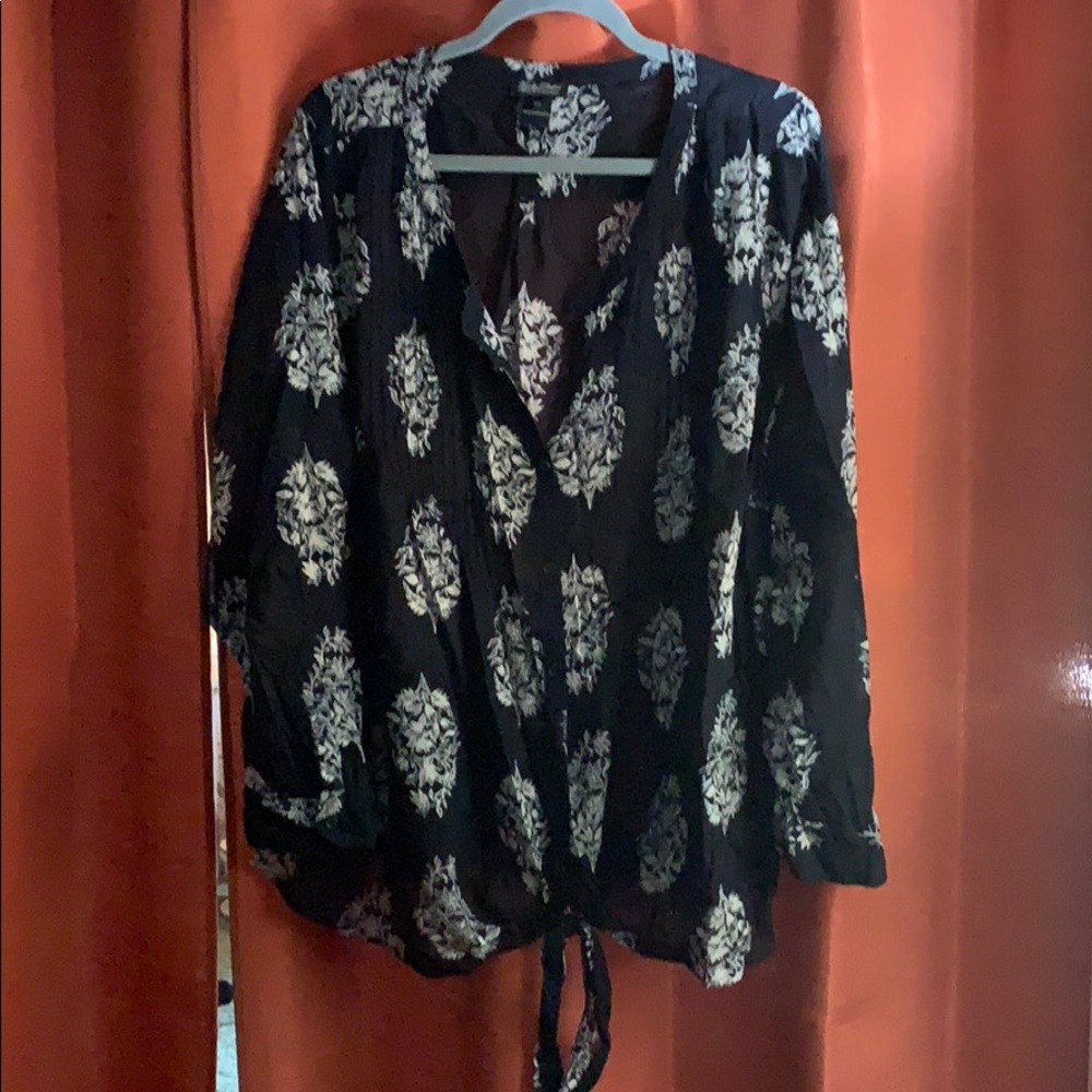 Black and white button down Lucky Brand 3X